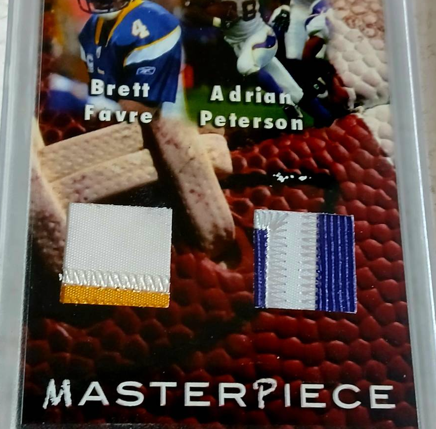 FARVE,/PETERSON Authentic Worn Dual Jersey COA MasterPiece Relics