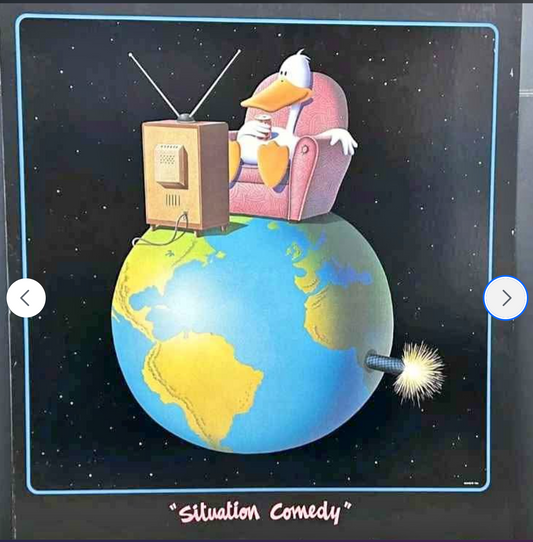 1984 Michael Bedard Lithograph From Original Airbrush "Situation Comedy” Poster