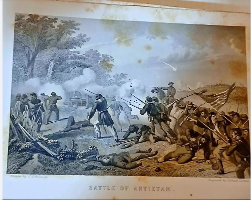 Depiction of Battle of Antietam