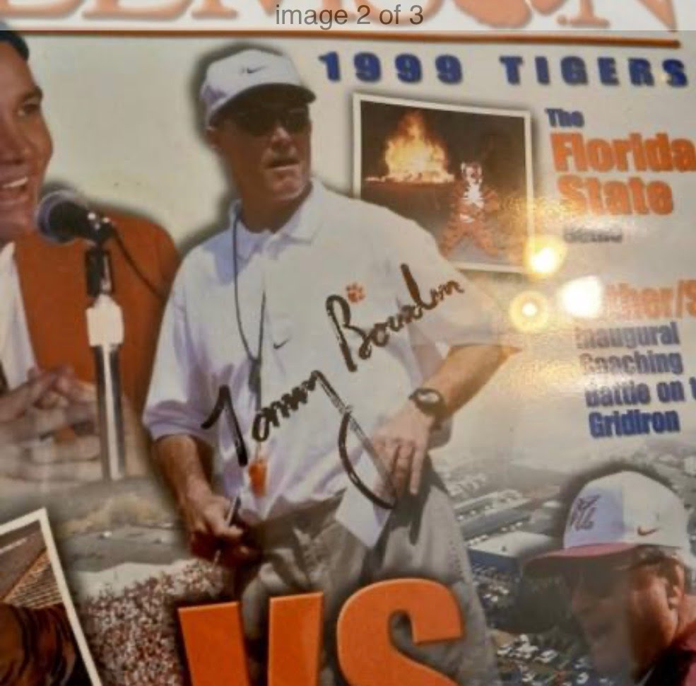THE BOWDEN BOWL 1999 FRAMED CLEMSON VS FSU - (Gainesville)